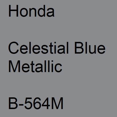 Honda, Celestial Blue Metallic, B-564M.